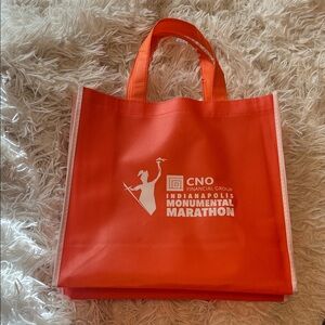 Indianapolis Monumental Marathon Orange Tote Bag